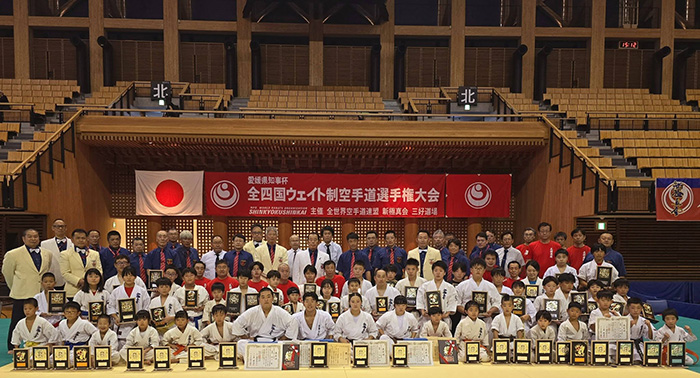第25回全四国ウェイト制空手道選手権大会入賞者
